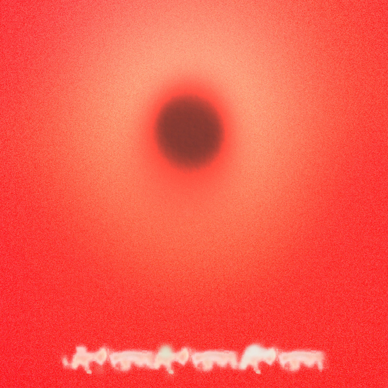 The album artwork for YHWH Nailgun's '45 Pounds'.