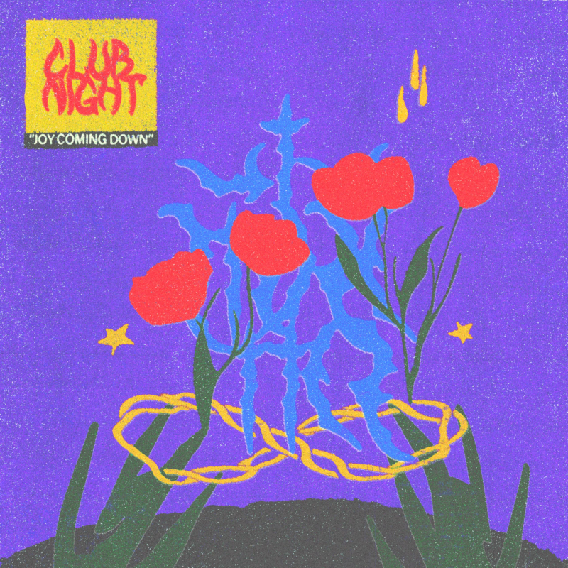 The album artwork for Club Night's 'Joy Coming Down'.