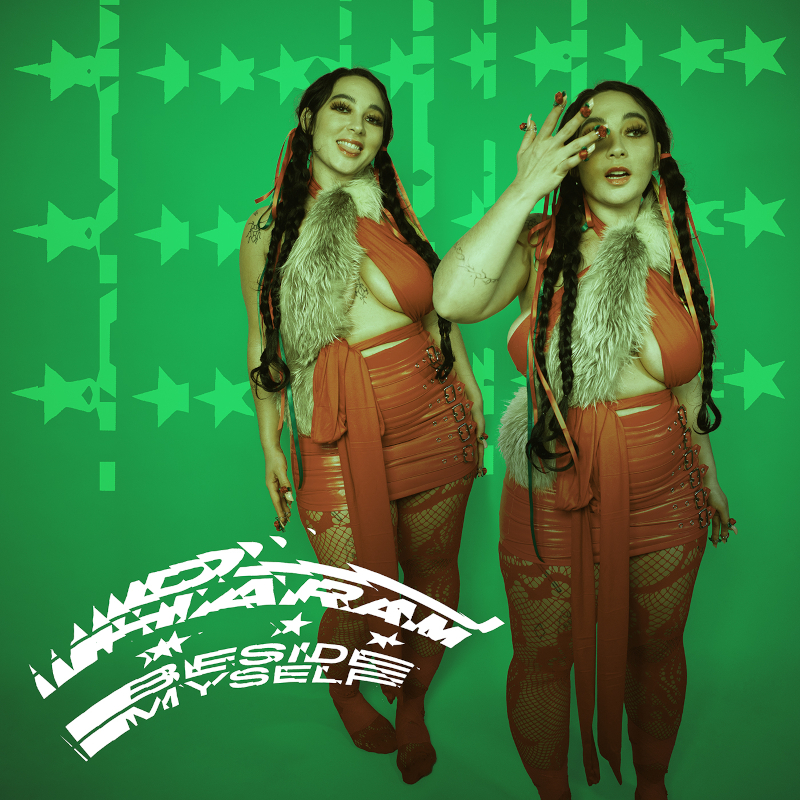 The album artwork for DJ Haram's 'Beside Myself'.