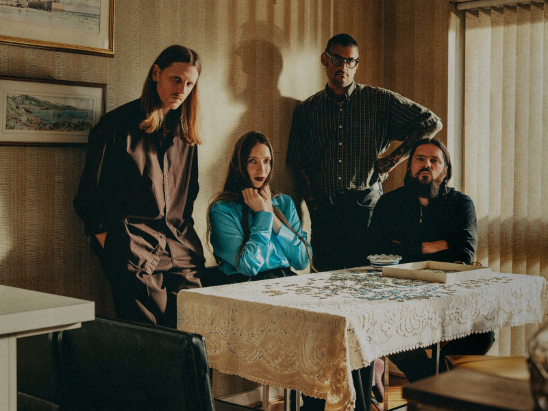 A press photo of the band Dry Cleaning.