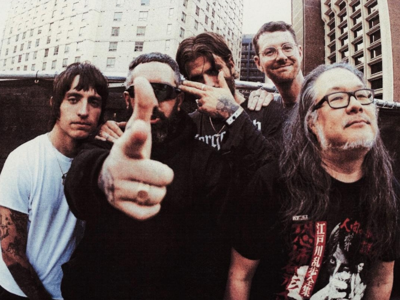 A press photo of the band Nothing.