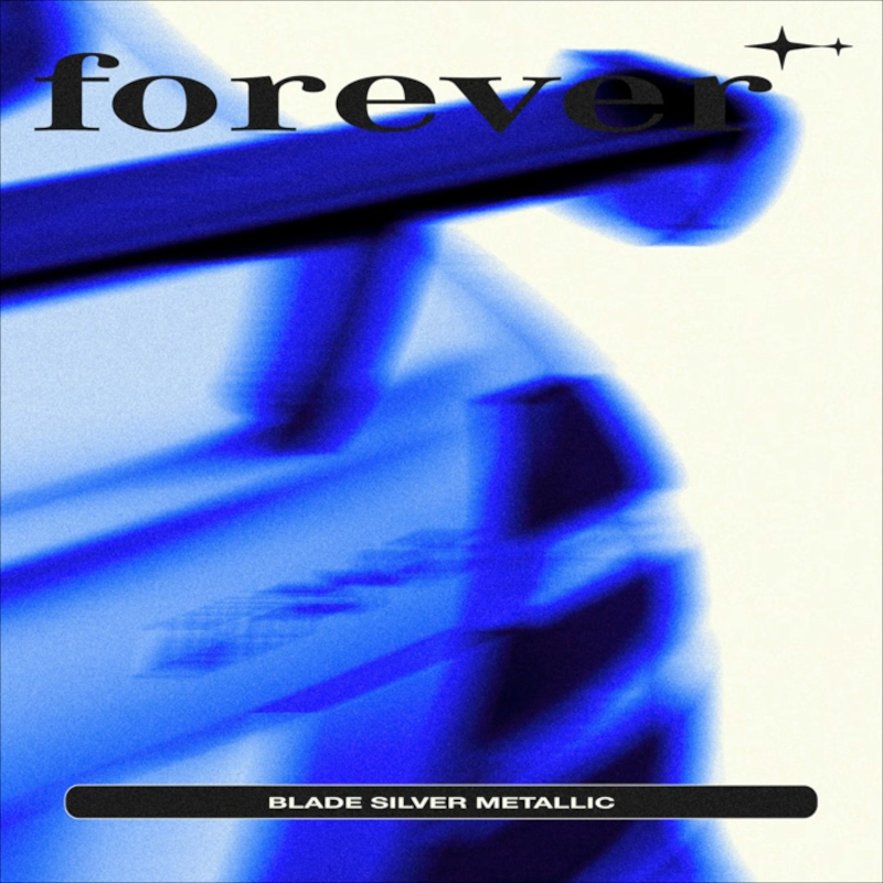 The single artwork for Forever Star's "Blade Silver Metallic".