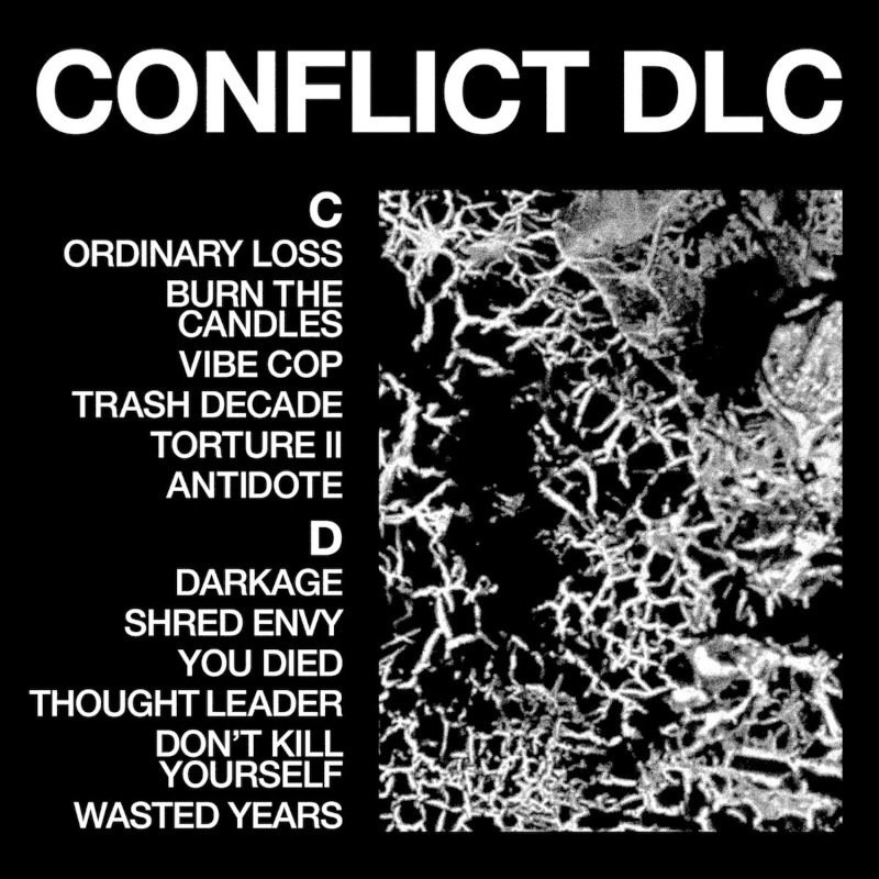 The album artwork for HEALTH's 'CONFLICT DLC'.