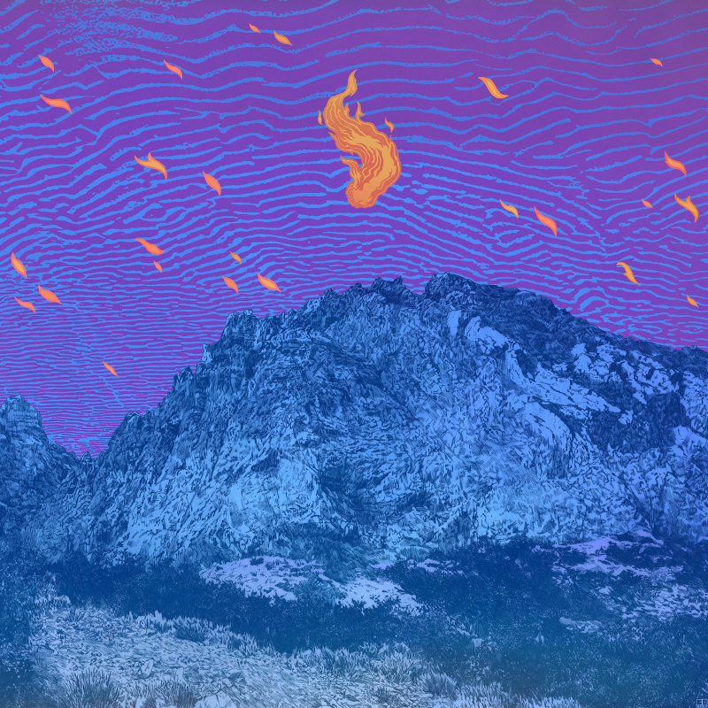 The album artwork for Pelican's 'Flickering Resonance'.