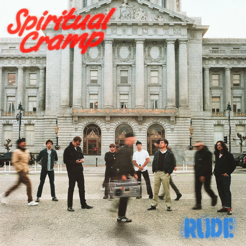 The album artwork for Spiritual Cramp's 'RUDE'.