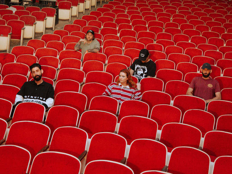 A press photo of Tigers Jaw.