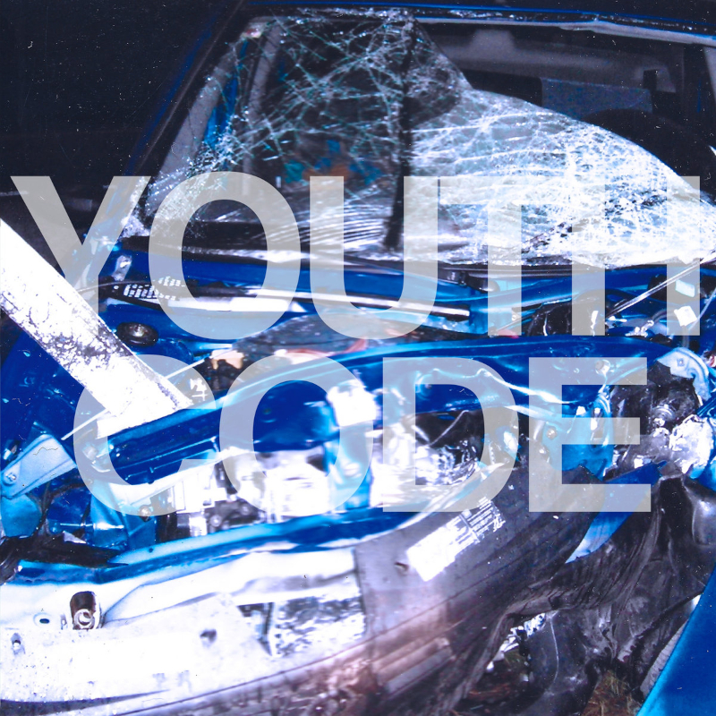 The EP artwork for Youth Code's 'Yours, With Malice'.
