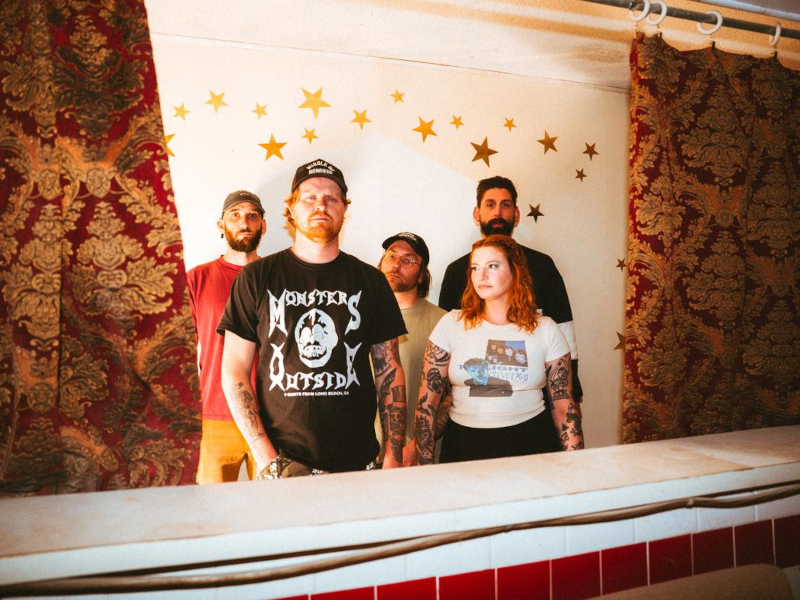 A press photo of the band Tigers Jaw.