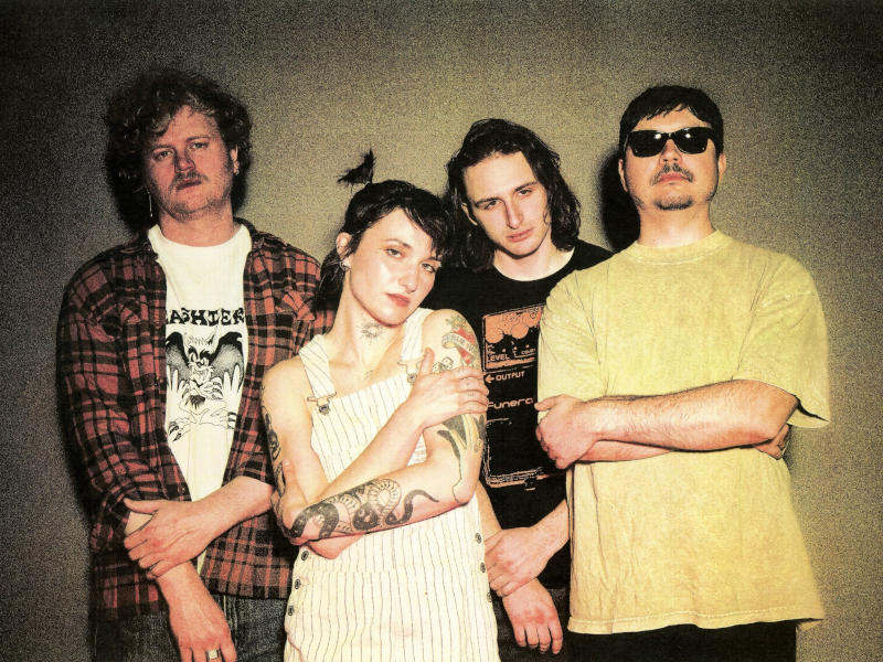 A press photo of the band MXLONELY.