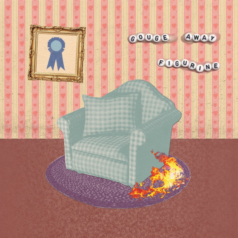 The single artwork for Gouge Away's "Figurine".