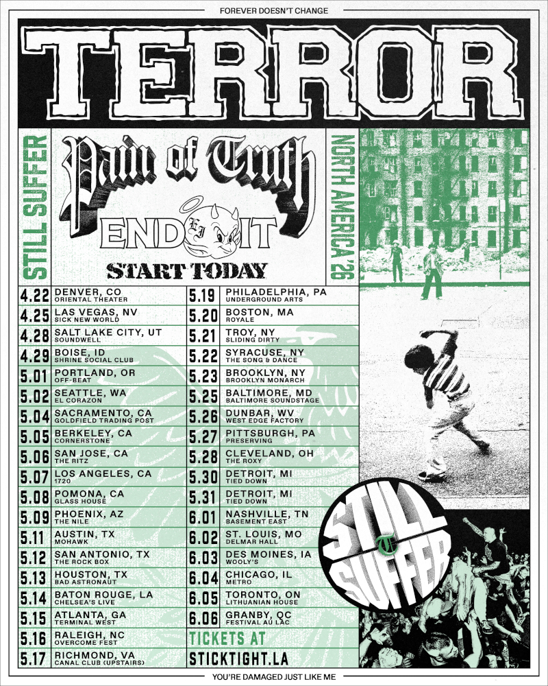 Terror Spring Tour Dates 2026